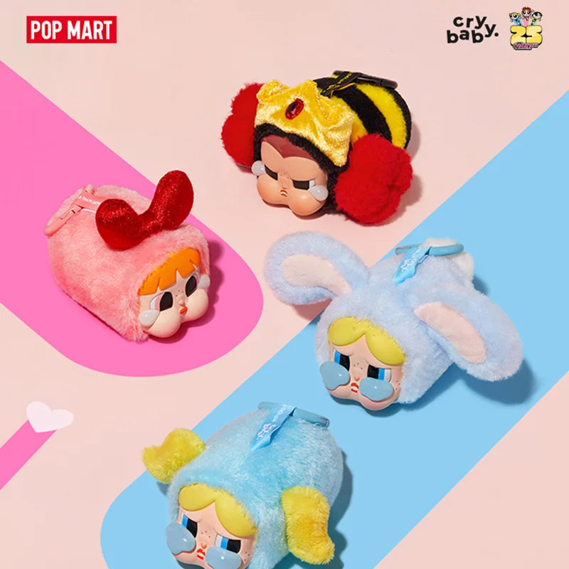 Popmart Crybaby X The Powerpuff Girls Series Plush Blind Box Toys