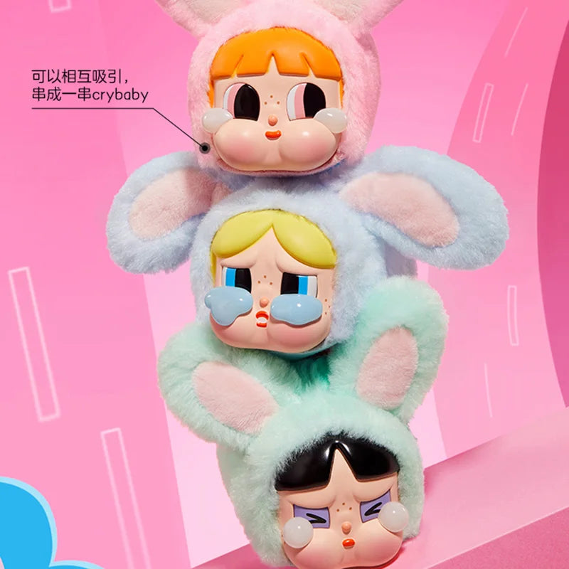 Popmart Crybaby X The Powerpuff Girls Series Plush Blind Box Toys