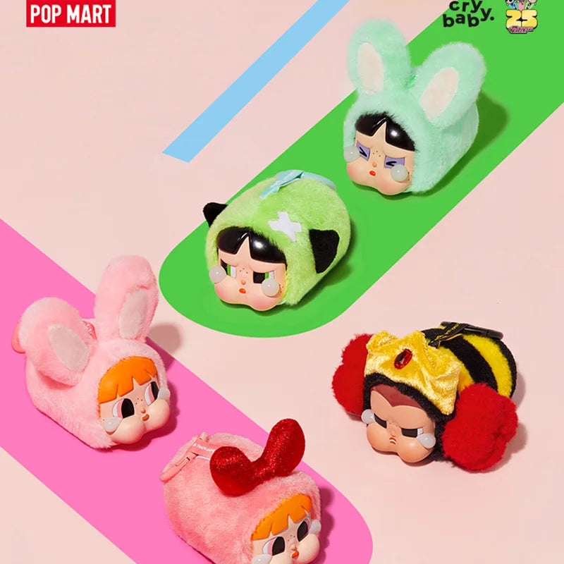 Popmart Crybaby X The Powerpuff Girls Series Plush Blind Box Toys